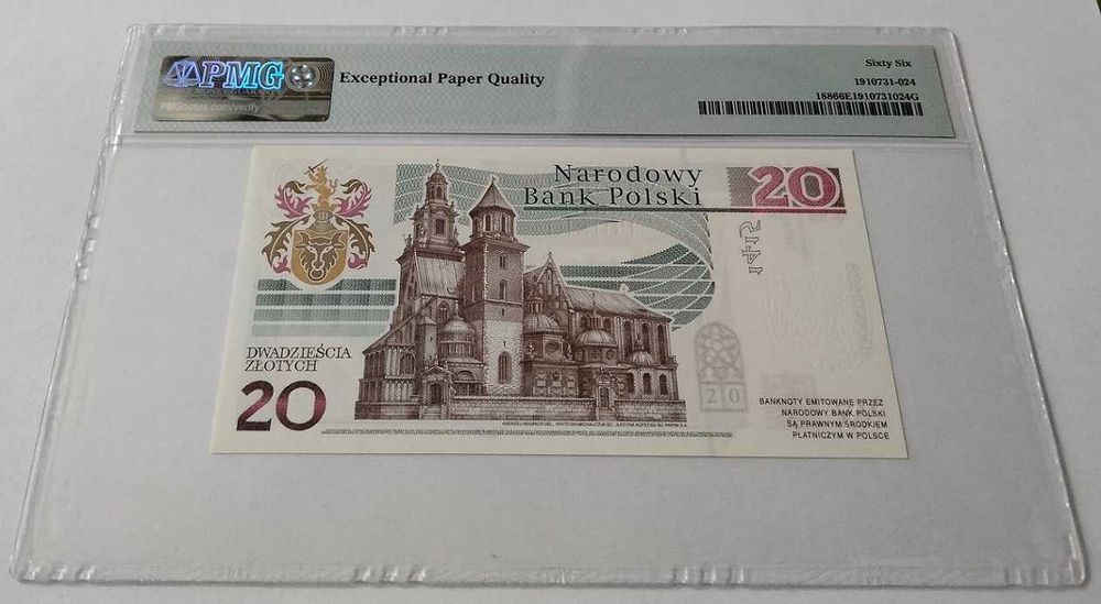 20 zł - 600 rocznica urodzin Jan Długosz - grading PMG 66, JDOOO3688