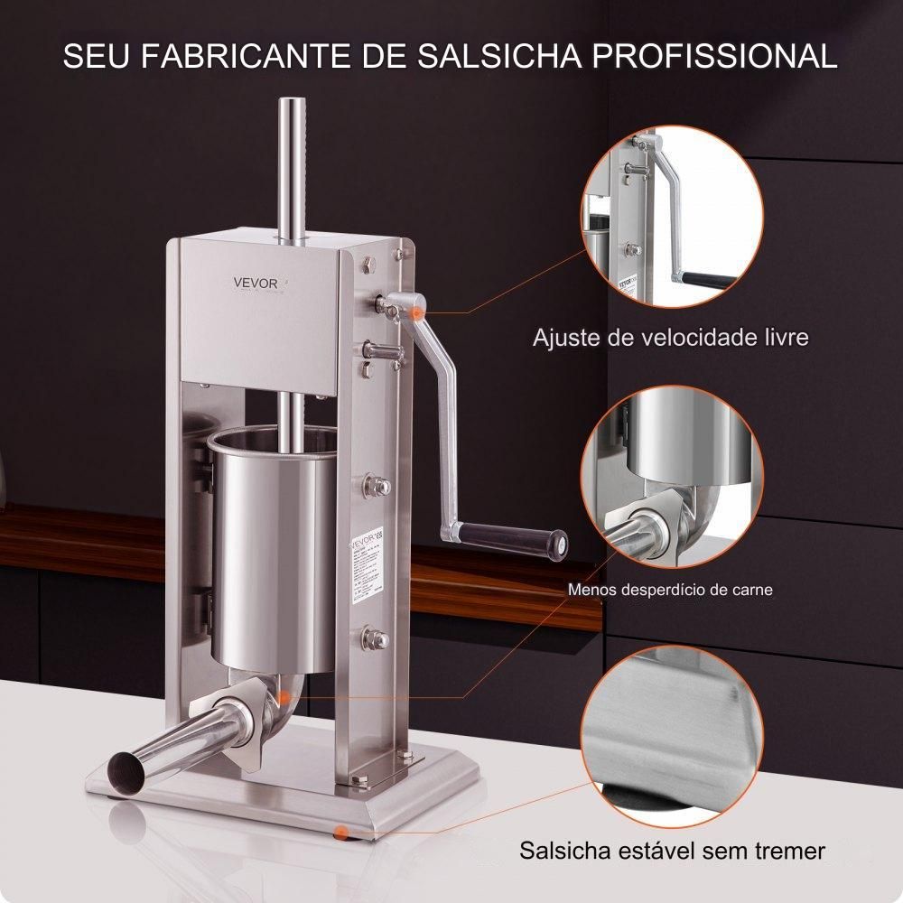 Máquina de Enchimento de Salsichas , 3 Litros, Manual