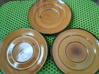Talerzyki deserowe PRL porcelit