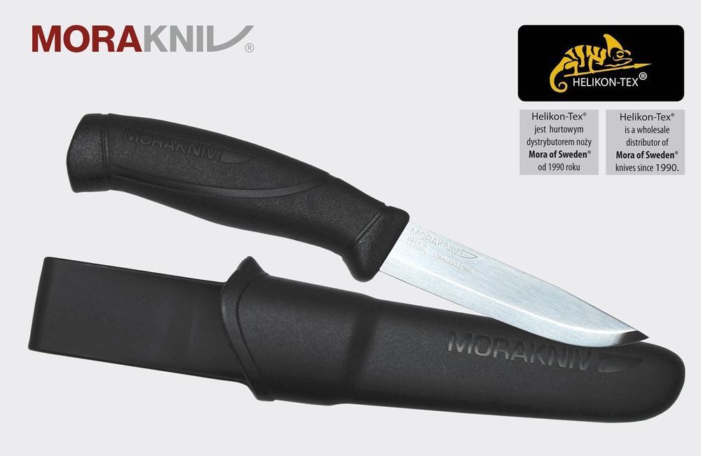 Nóż Morakniv Companion Black Stainless Steel Czarny-Black NZ-CBL-SS-01