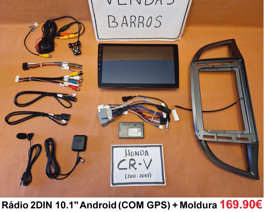 (NOVO) Rádio 2DIN • HONDA • CR-V • HR-V • Android 4+32GB CRV HRV