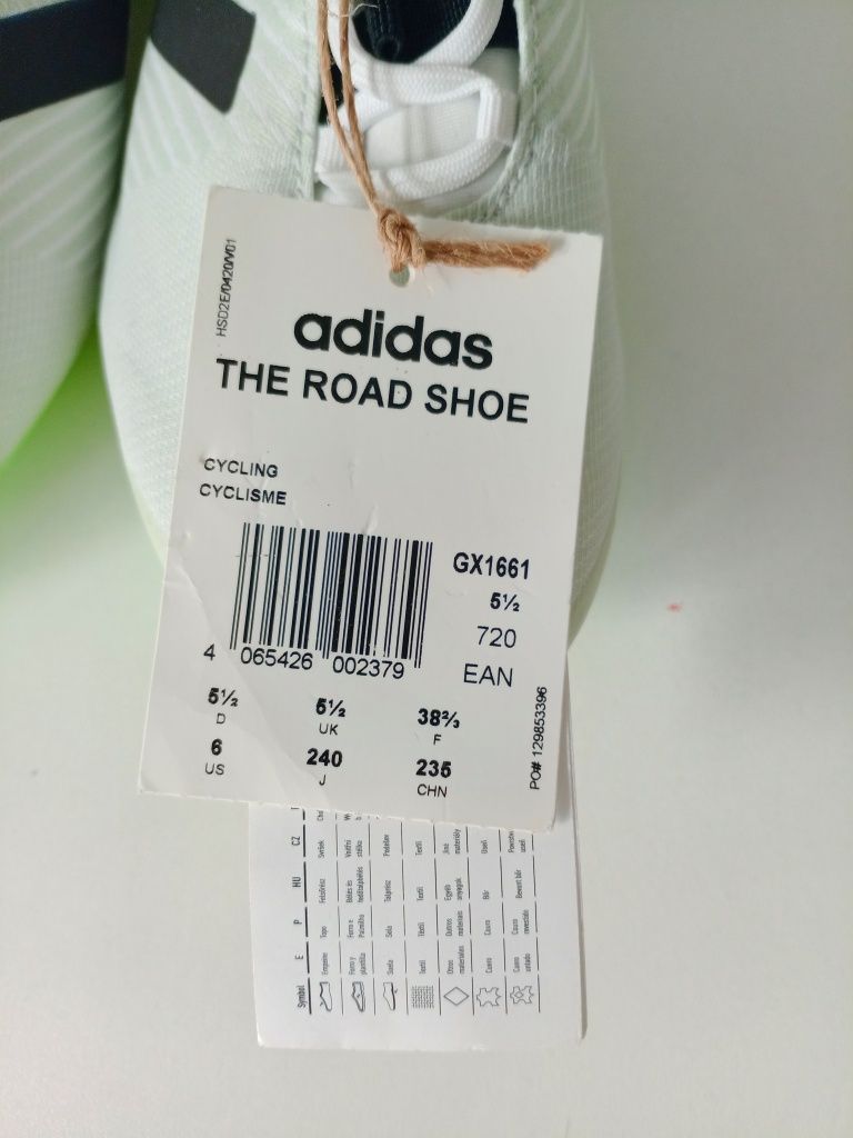 NOWE buty rowerowe Adidas The Road Shoe szosowe  rozm. 38 i 2/3 z metk