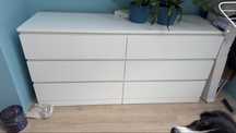 Dwie szafy malm podwojne ikea