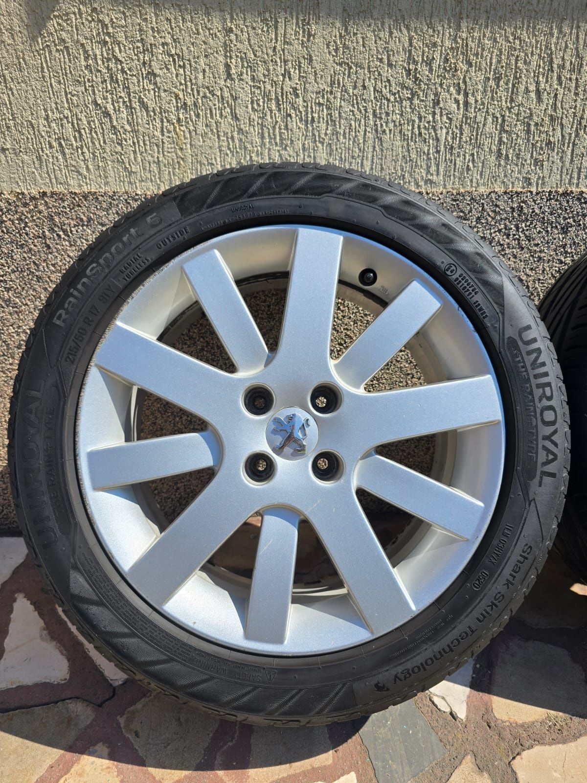 Alufelgi 4x108 R 17  Peugeot Citroën + opony w dobrym stanie