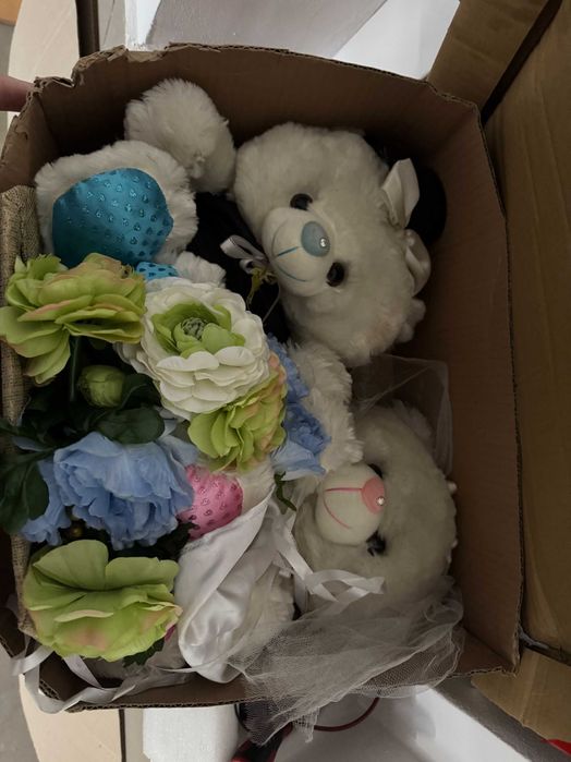 Свадебные медведи на машину