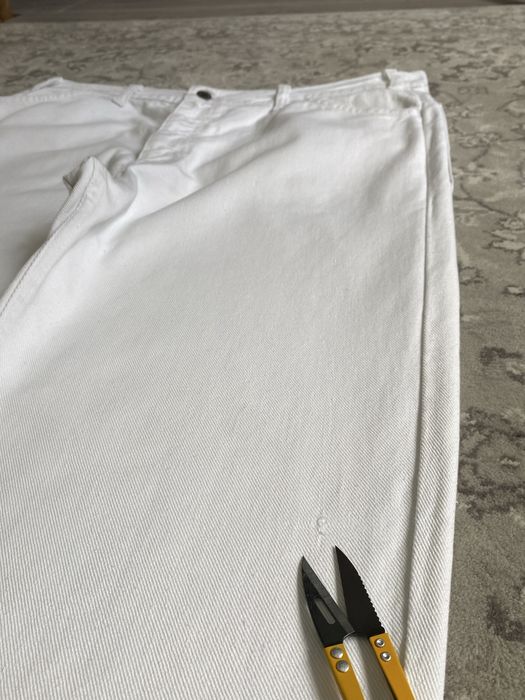 70s BIG E Levis Białe Jeansy Spodnie Levis z lat 70