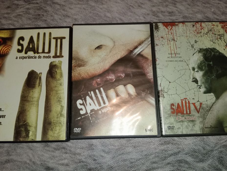 Coleção de DVDS filmes Saw