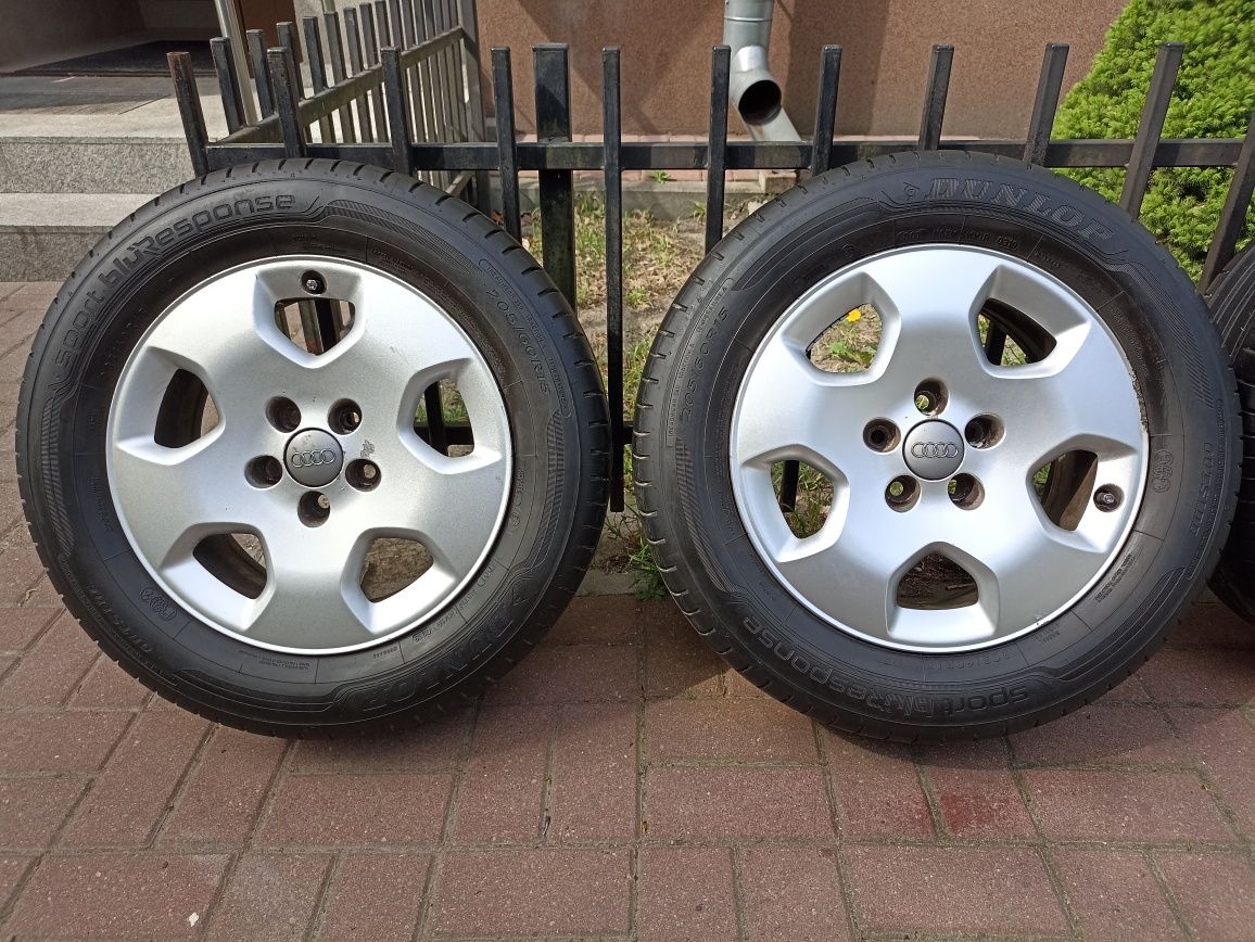 Opony letnie Dunlop  Outside na felgach aluminiowych 205/60/R15