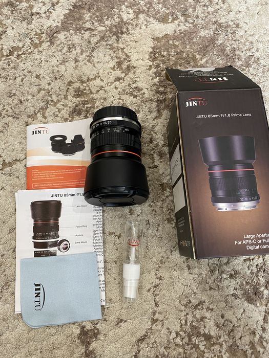 обєктив  JINTU 85mm F/1.8 Prime Lens нікон і соні