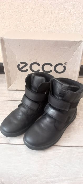 Зимние сапоги  Чоботи Черевики  33  Ecco кожаные