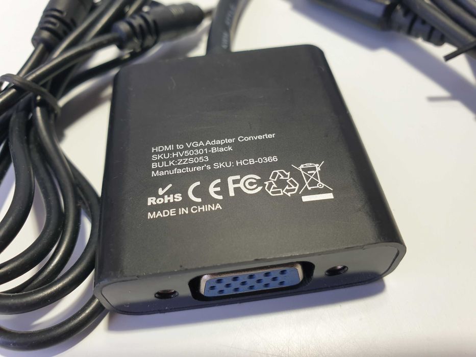 адаптер   HDMI to VGA jack 3.5mm microUSB TechRise Samsung 1.8м