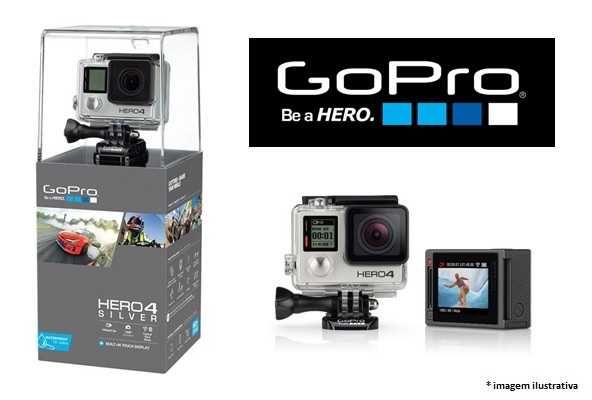 GoPro 4 Silver + comando GoPro original + Embalagem Original