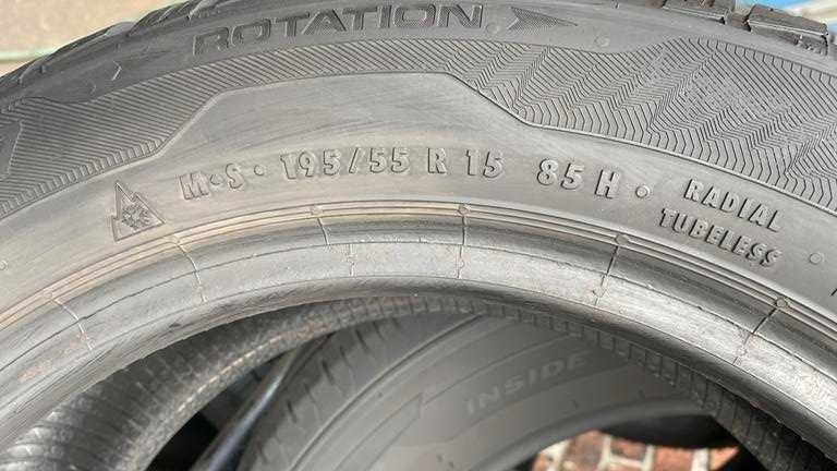 oz.8901 Opony 195/55R15 Uniroyal MS plus 77 2szt RUDA ŚLĄSKA