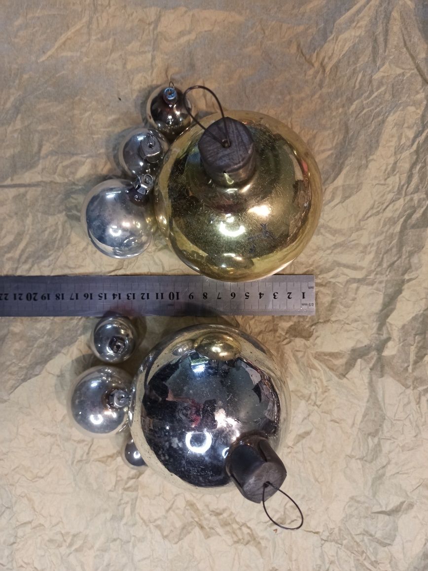 Подарочный набор новогодних шаров, раритетные и очень красивые