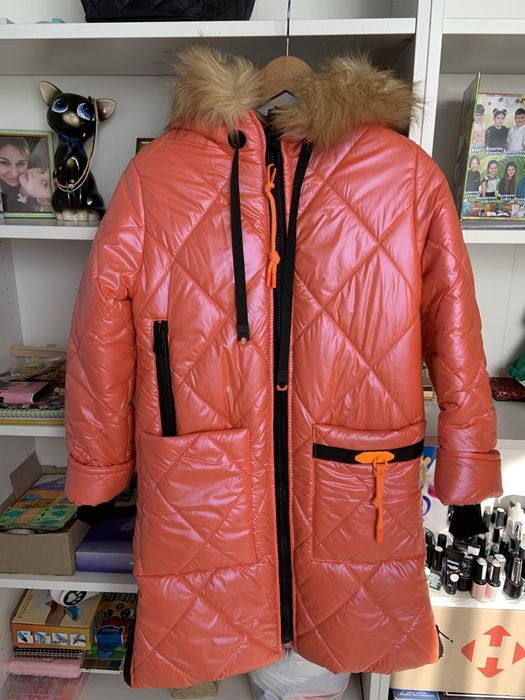 Зимний плащ на девочку