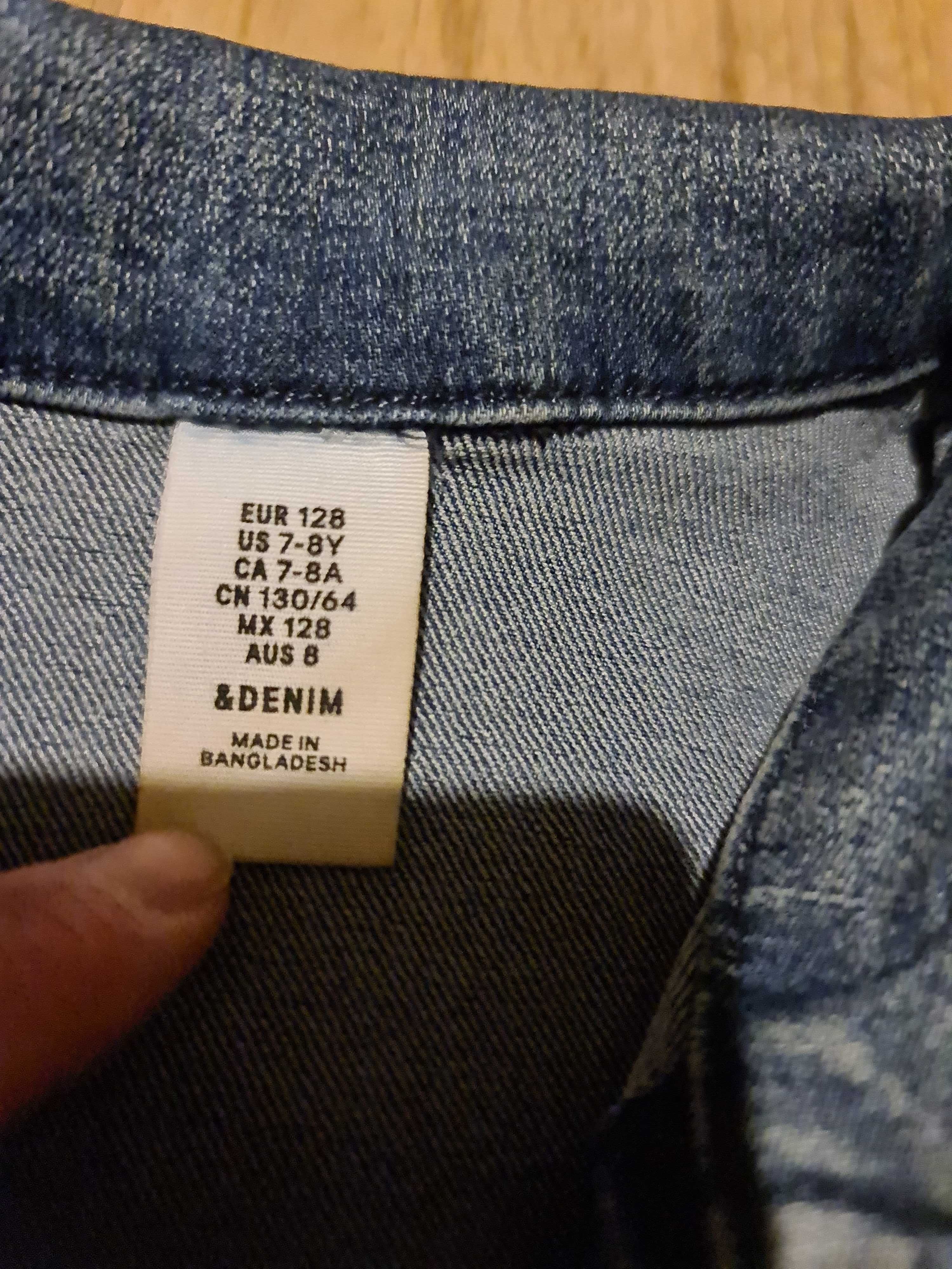 Kurtka jeansowa H&M 7-8 lat