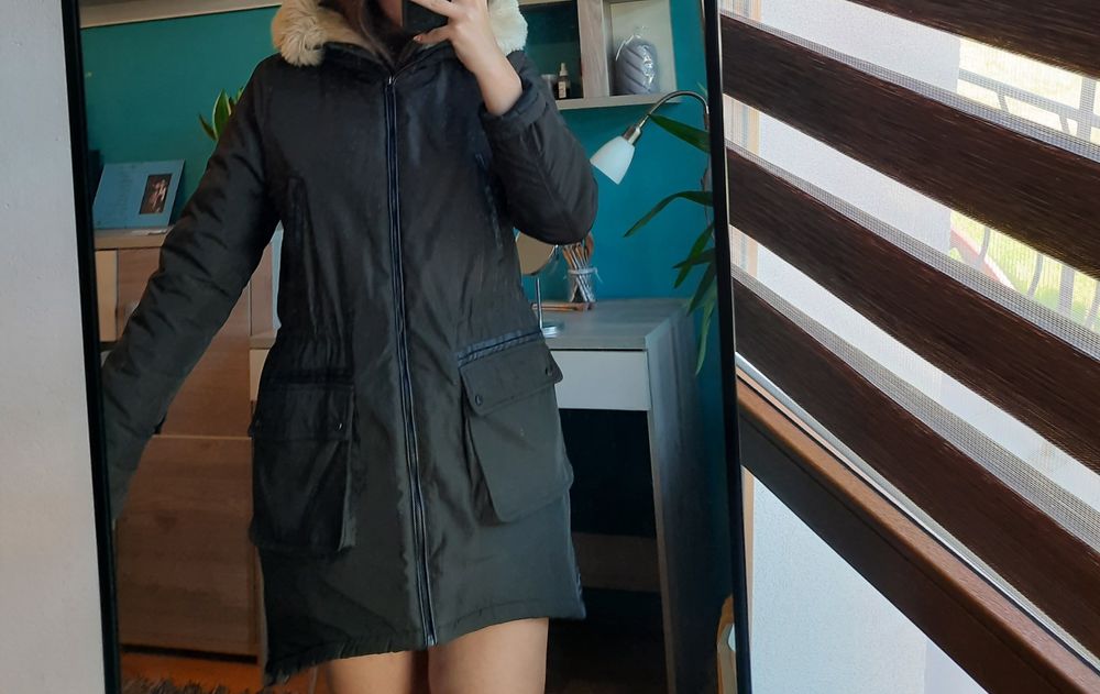 Parka zielona damska