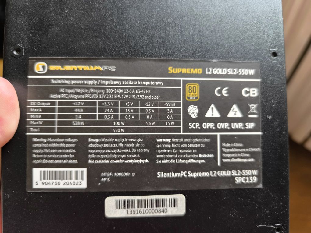 Zasilacz do komputera 550w