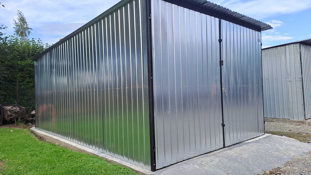 Garaż 3x5 Standard Ocynk Brama DWUSKRZYDŁOWA