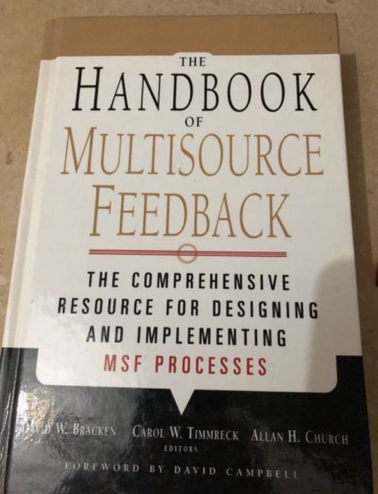 Livro em inglês “Handbook of multisource feedback”