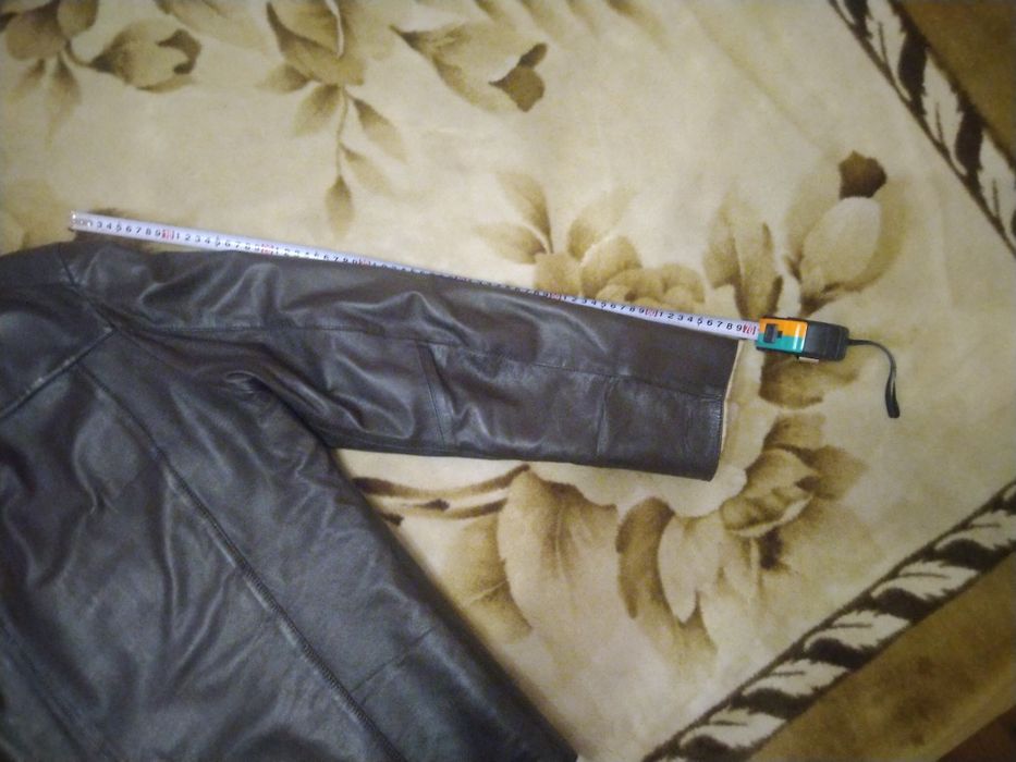 Куртка чоловіча зимова кожана Gessada