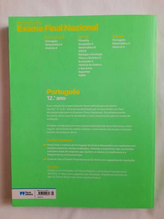 Livro de Preparação para Exame Nacional - Português 12º ano