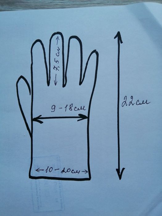 Перчатки кожа б/у
