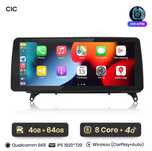 Rádio Android ecrã grande 12,3" BMW X5 X6 8-core Carplay 4/64GB GPS BT