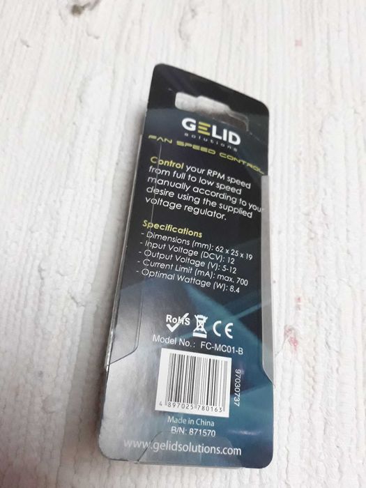 Gelid CPU fan controller/controlador de ventoinha CPU - novo na caixa