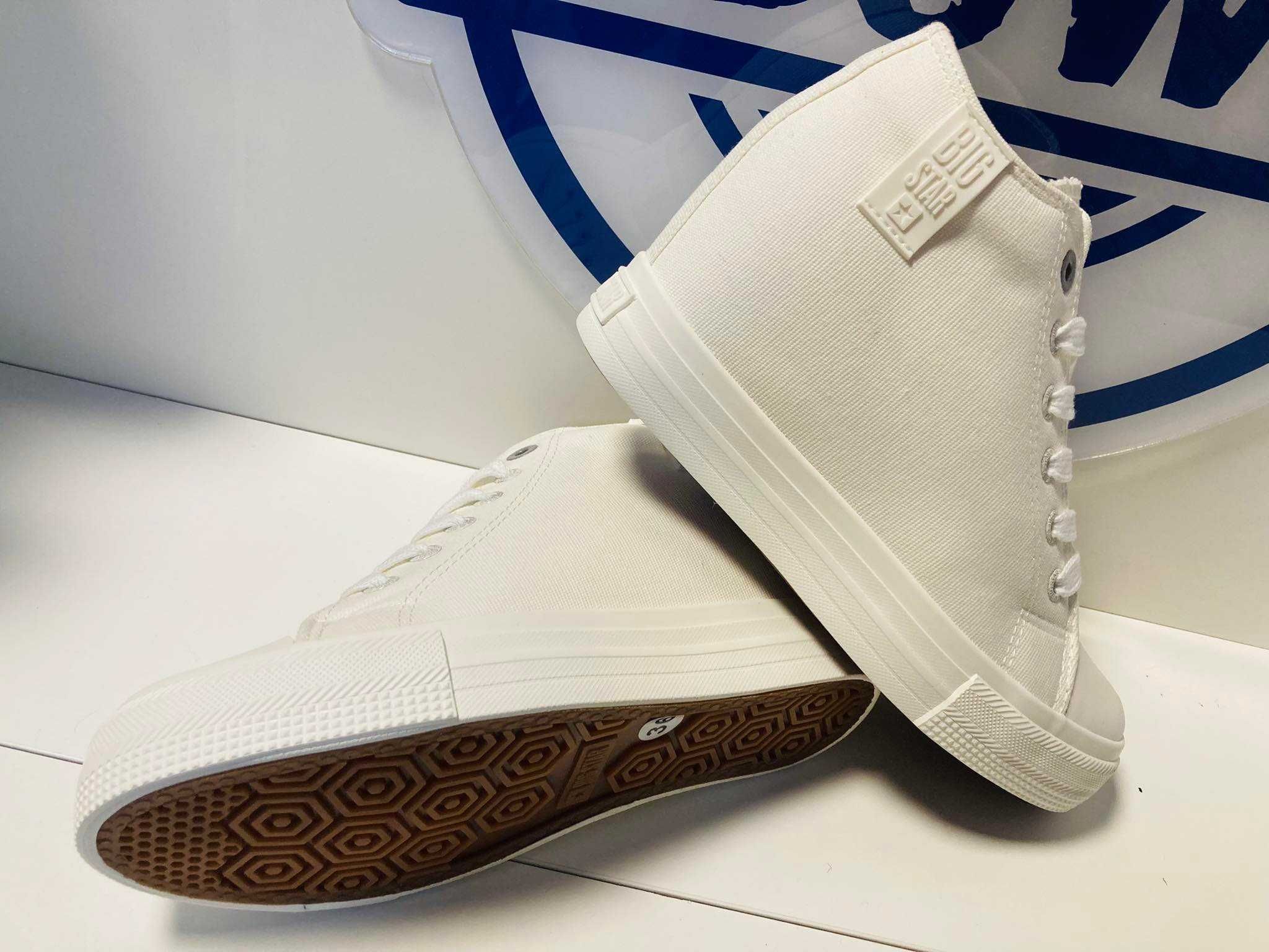 Big Star sneakersy białe na koturnie LL274035  37  - 41
