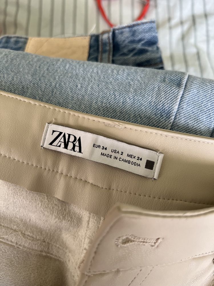 Шкіряні штани Zara