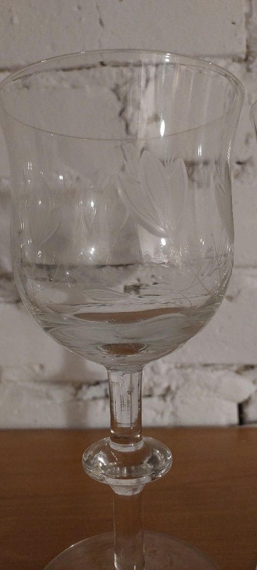 Kryształowe puchary , lampki na wino DUŻE 19cm 3szt.