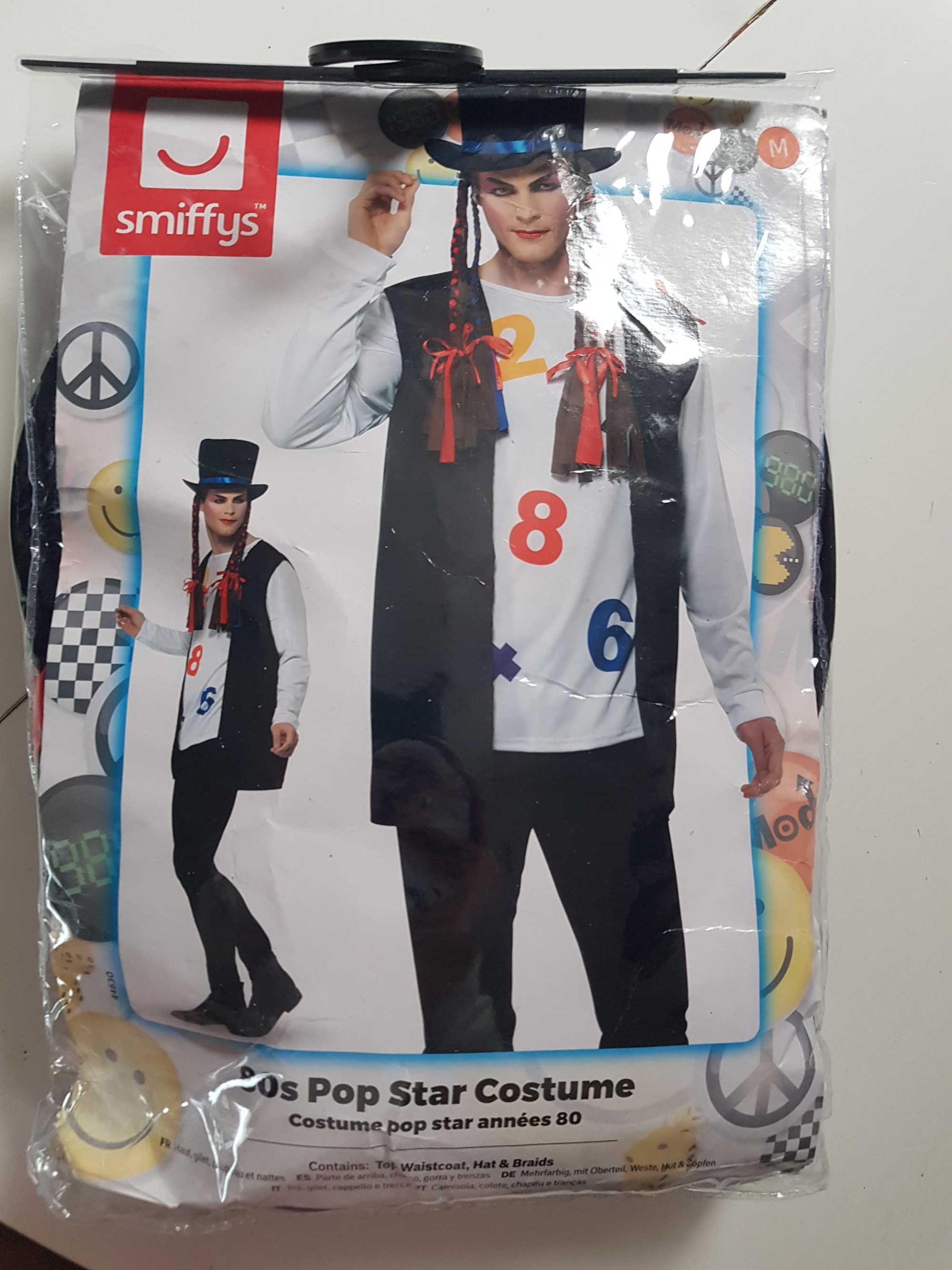 Smiffys - śliczne przebranie karnawałowe – strój 80s pop Star costume