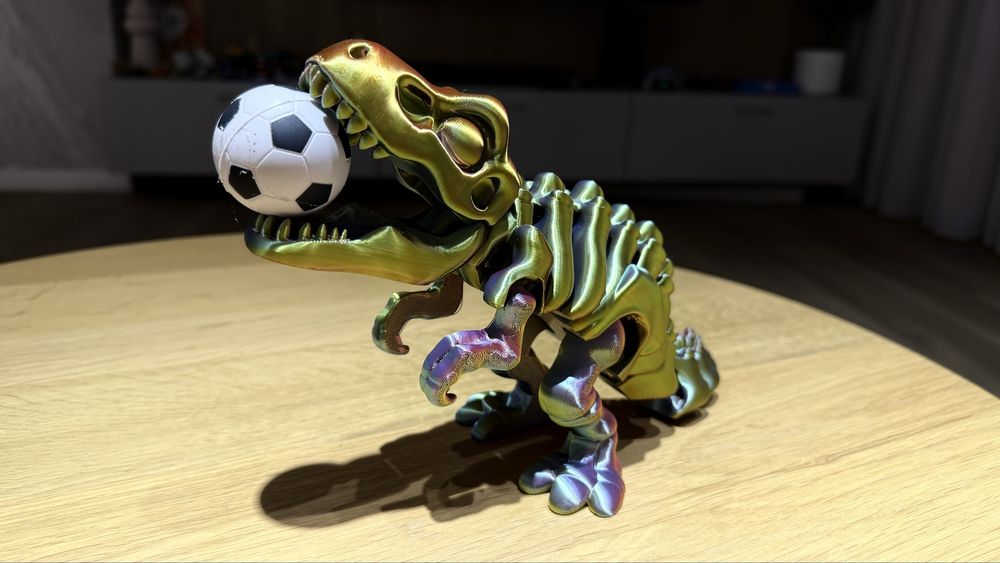 Elastyczny szkielet dinozaura T-Rex 3D tricolor