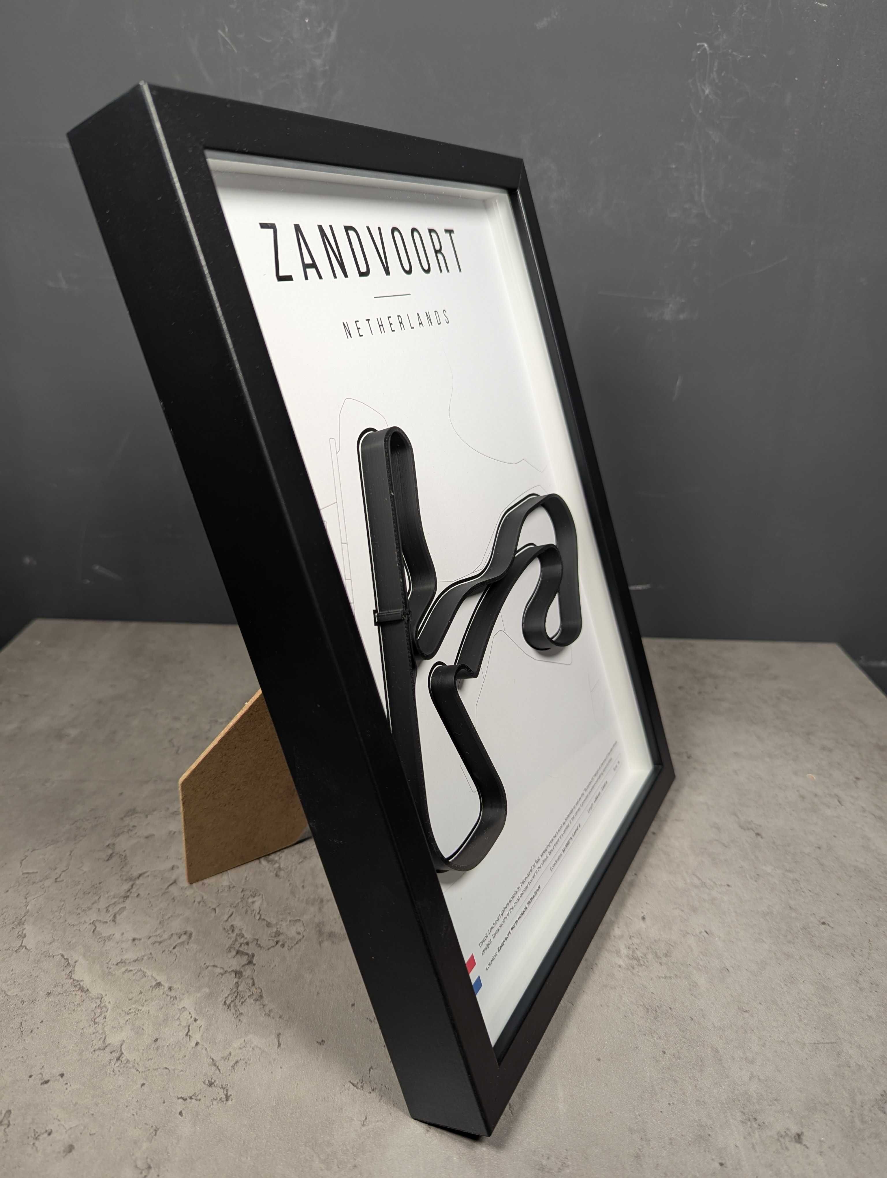 Об'ємна Рамка з 3D Трасою Zandvoort Зандворт 32x23x3 F1 Netherlands GP