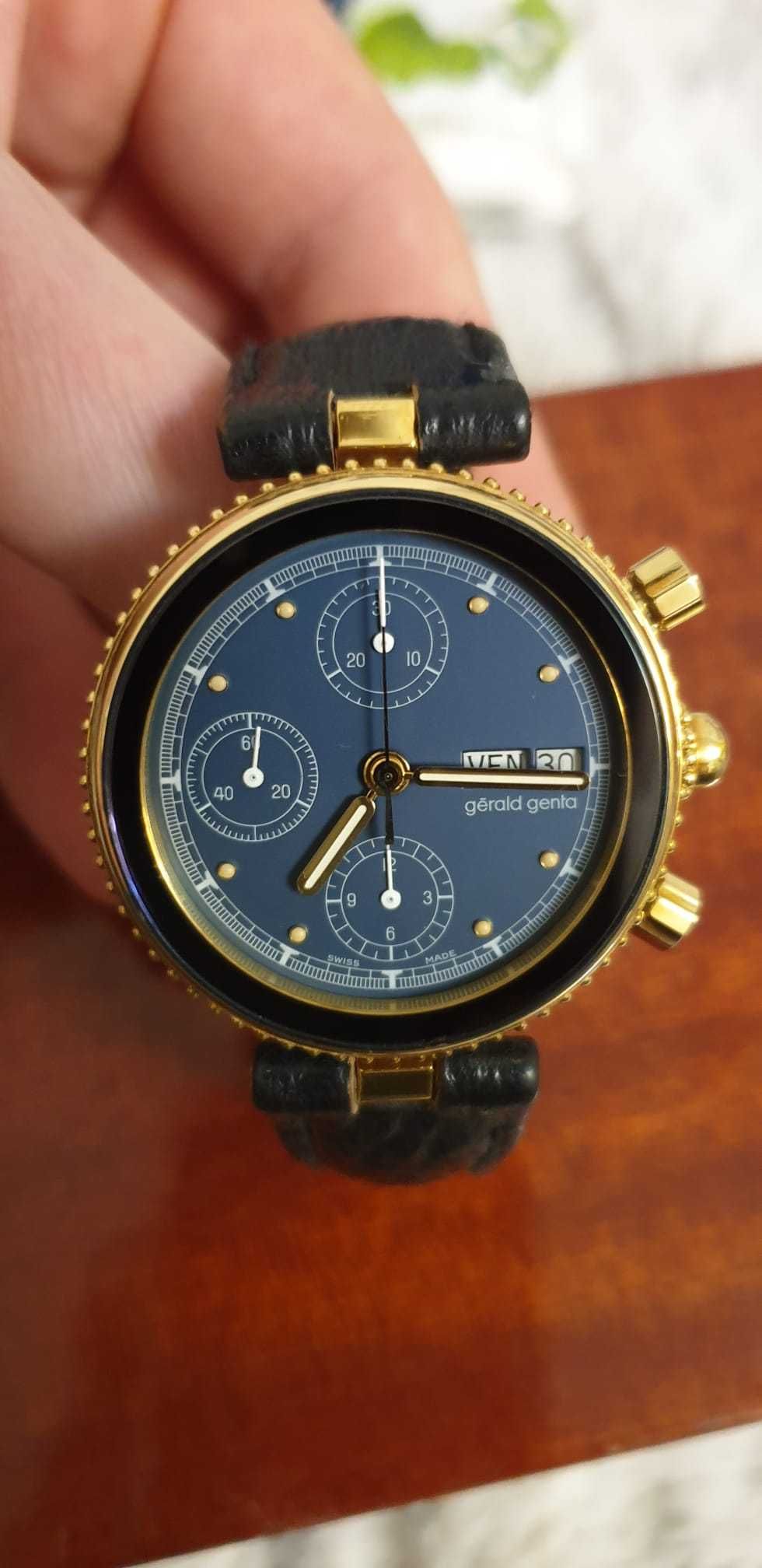 Zegarek zloty 18k złoto Gerald Genta automatic