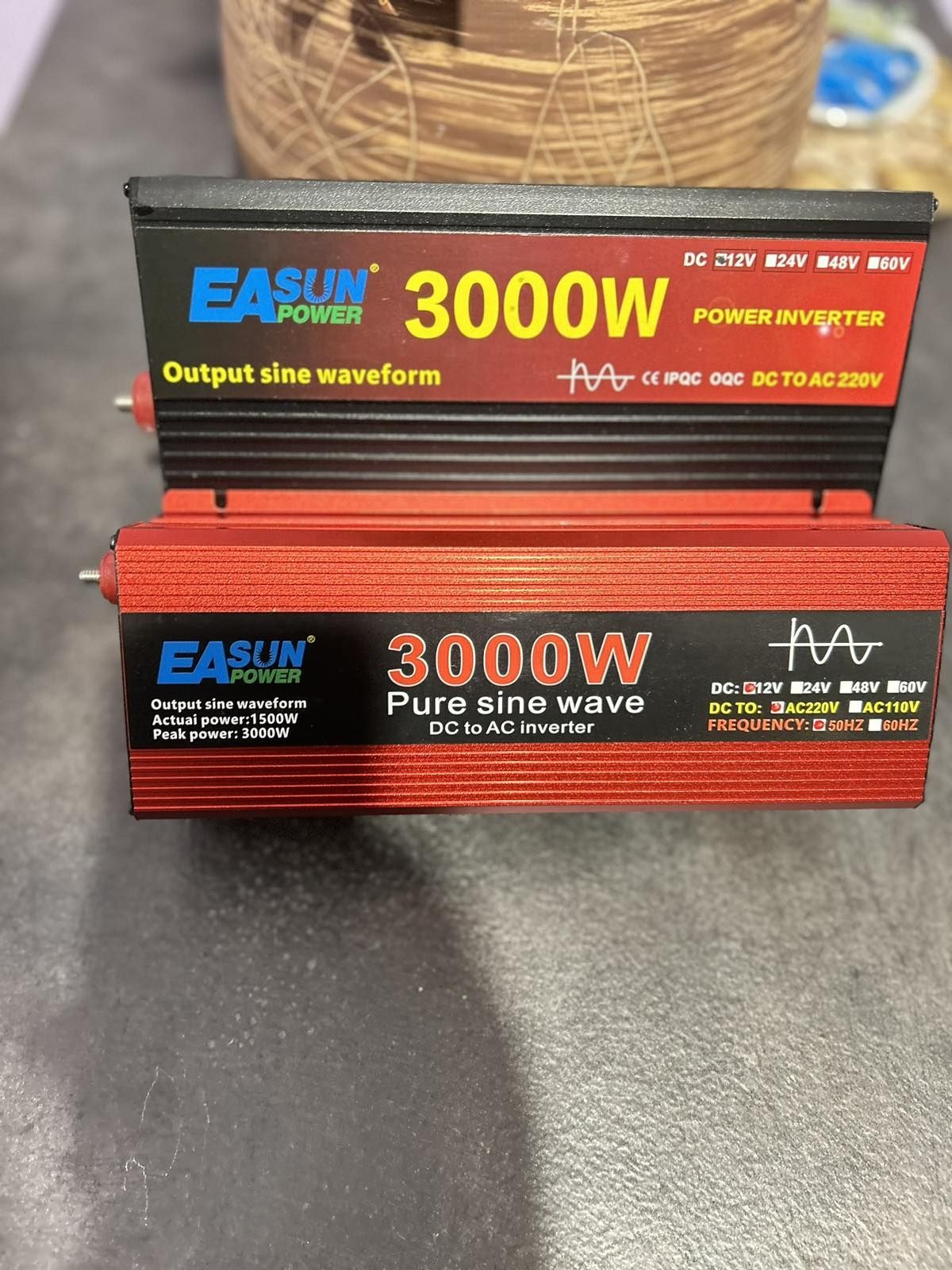 Инвертор EASUN,  перетворювач напруги,  3000W,  чистий сінус , 12-220V