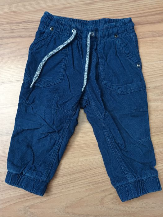 Spodnie sztruksowe roz.74 H&M