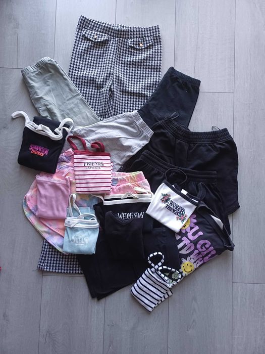 Paka dziewczęcych ubrań rozmiar 146 i 152 H&M, Reserved, 4F i inne