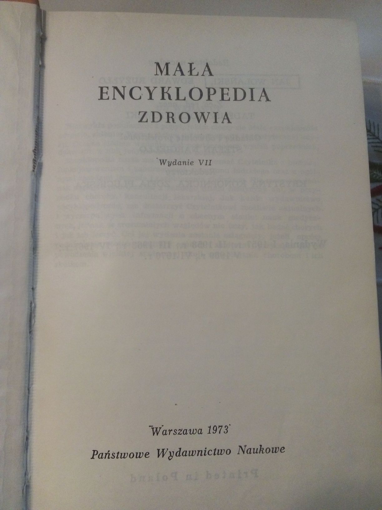 Mała encyklopedia zdrowia, wydanie VII, Państwowe Wydawnictwo Naukowe,