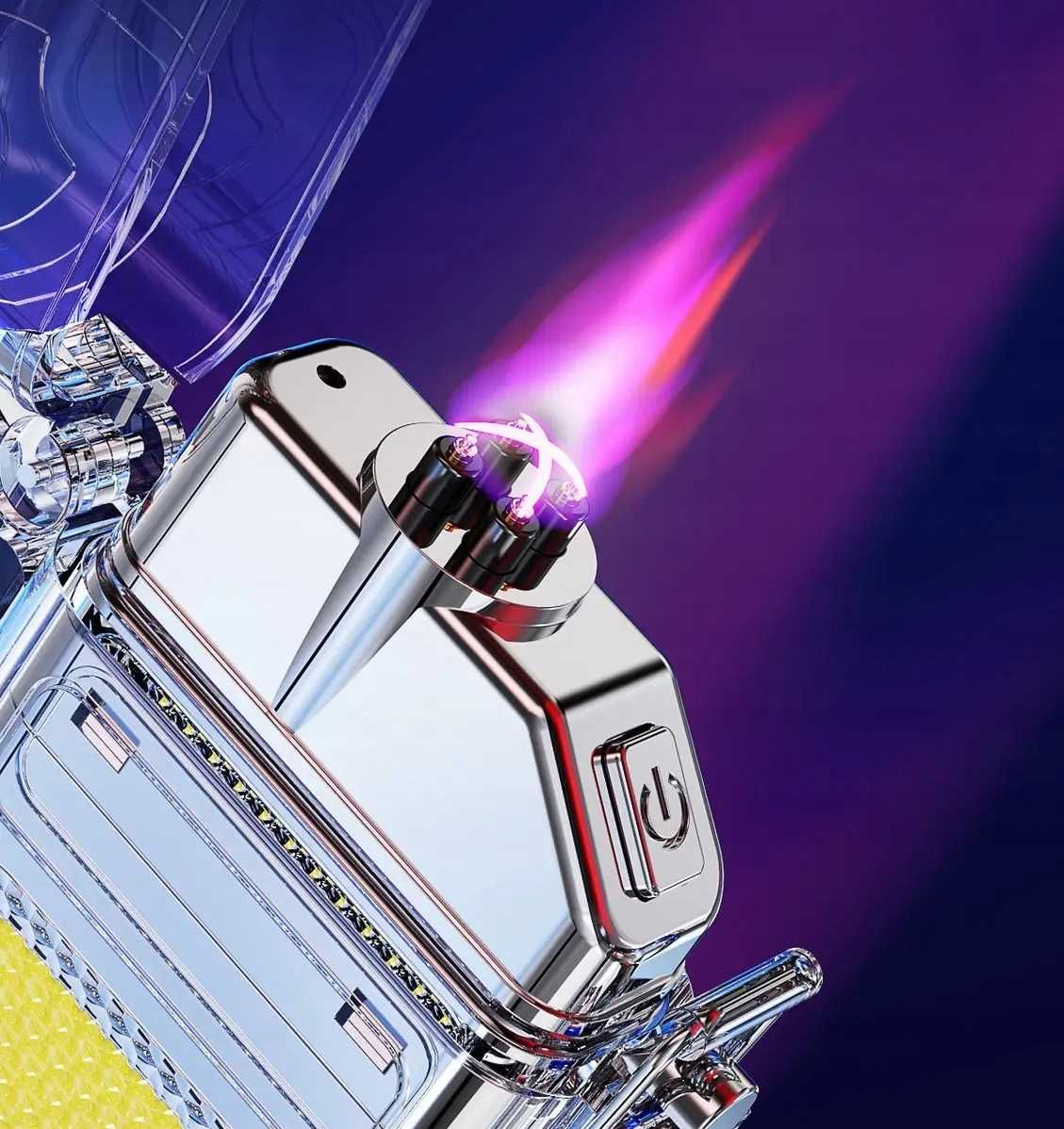 Zapalniczka Plazmowa Elektryczna Latarka LED COB USB Warsztatowa
