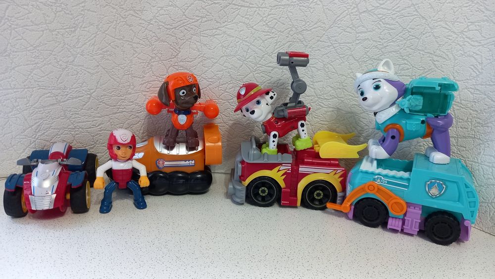 Маршал,Эверест,Зума, Райдер на машинах Щенячий патруль