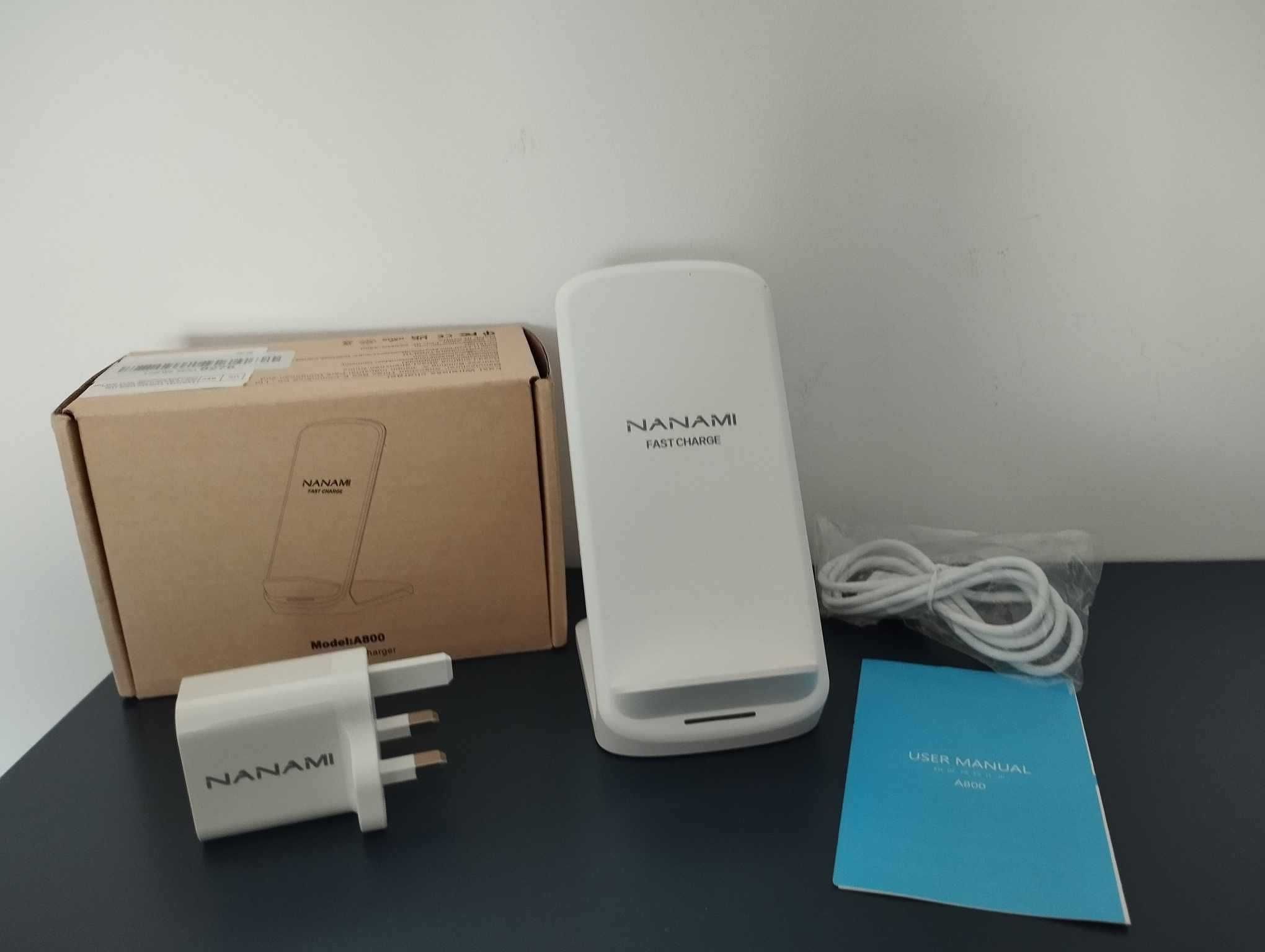 NANAMI A800 Szybka bezprzewodowa ładowarka Samsung iPhone