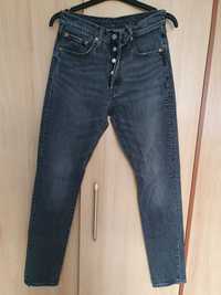 Czarne jeansy Levi’s 501 Skinny, W26, L32