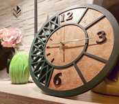 Zegar ścienny "Verdi Copper" 30 cm – ręcznie malowany, Fusion Crafts