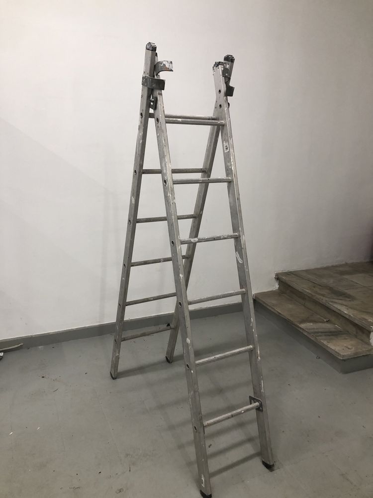 Escada dupla extensivel 12 degraus 3,48m