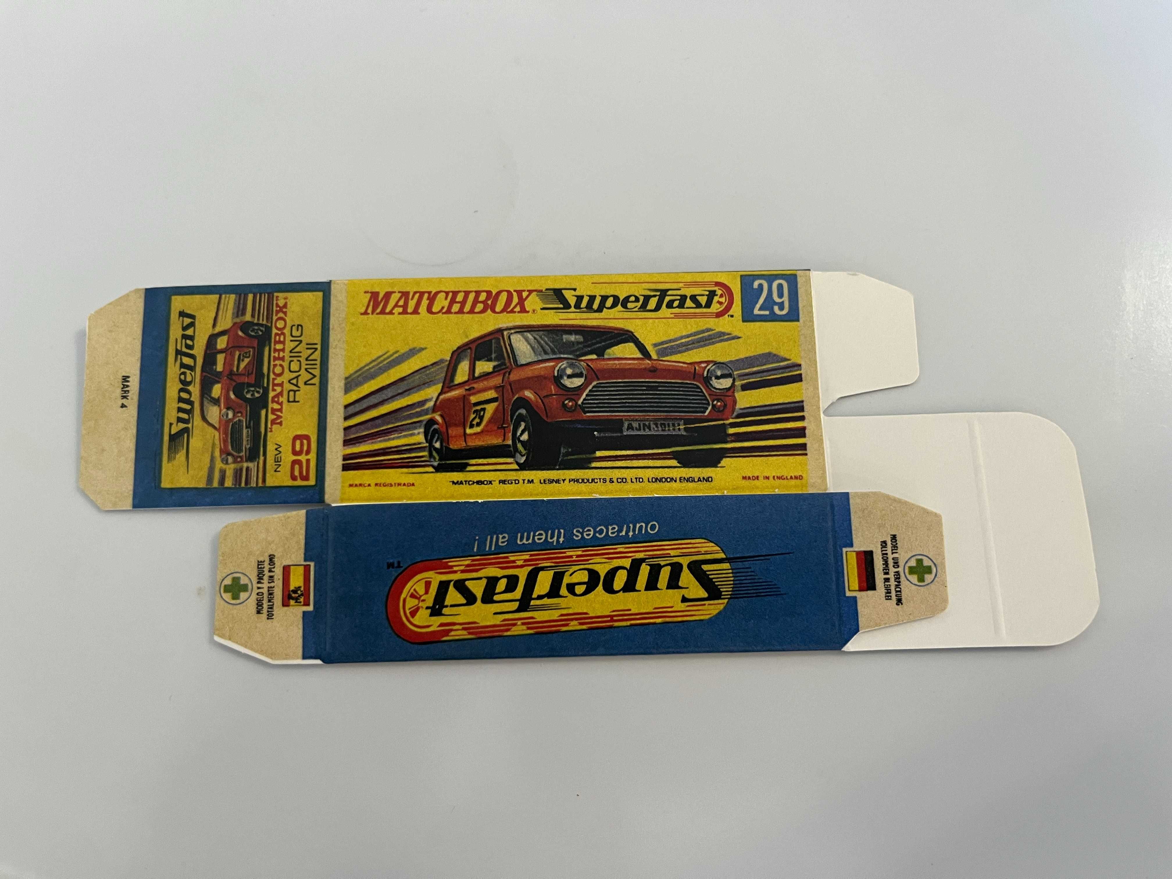 Caixa de reprodução para Matchbox Superfast Diversos modelos esc. 1:75