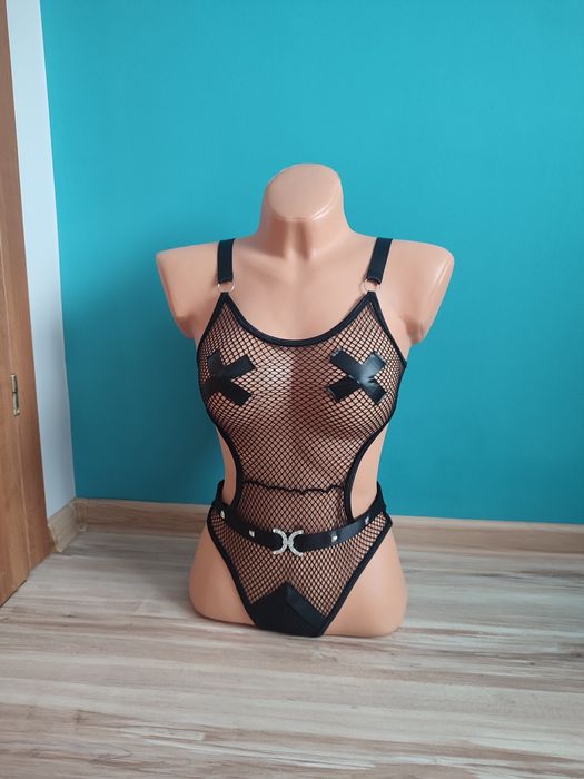 Body seksowne z siateczki nowe rozmiar S komplet bielizny