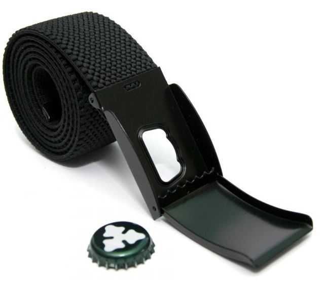 Тканевый черный ремень резинка (Польша) / текстильний пояс чоловічий