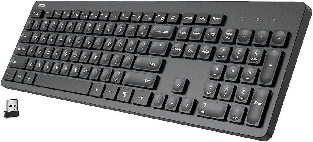 Arteck K730 Bezprzewodowa klawiatura 2,4 G, ultracienka QWERTY